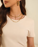 Blusa Drapeada Assimétrica