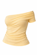 Blusa Canelada Um Ombro