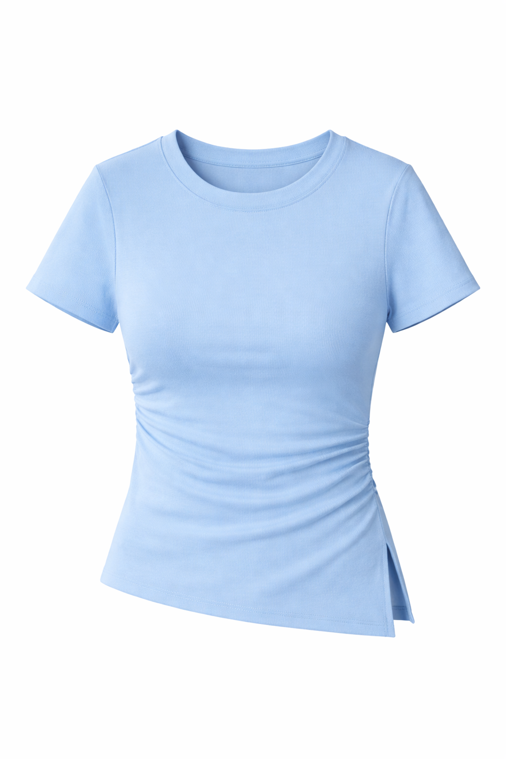 Blusa Drapeada Barra Assimétrica