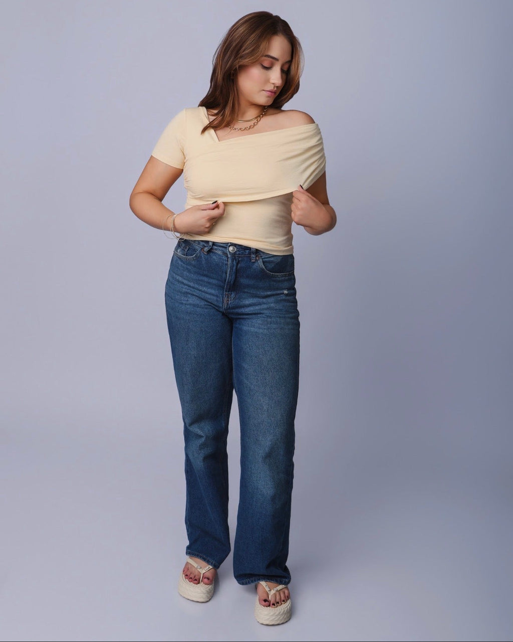 Blusa Assimétrica Drapeada