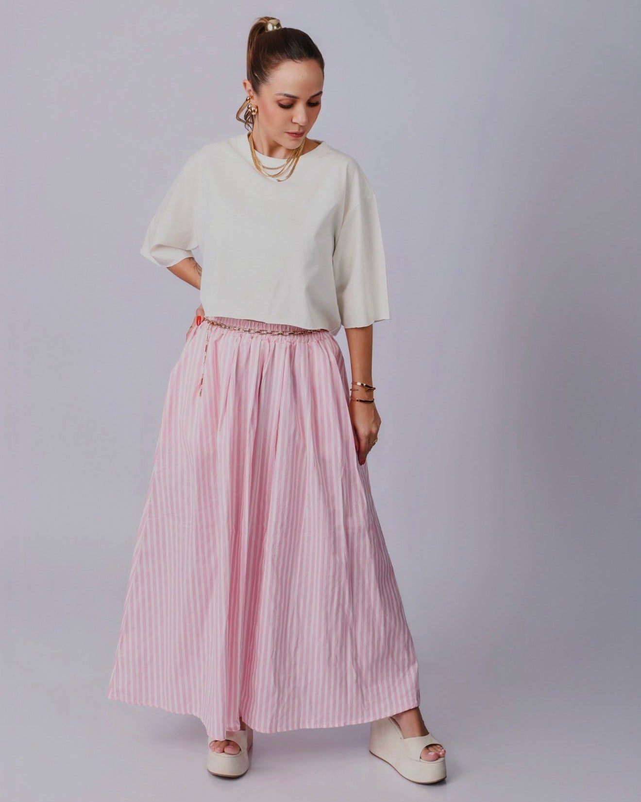 Cropped Liso - Off white