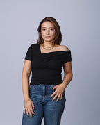 Blusa Assimétrica Drapeada